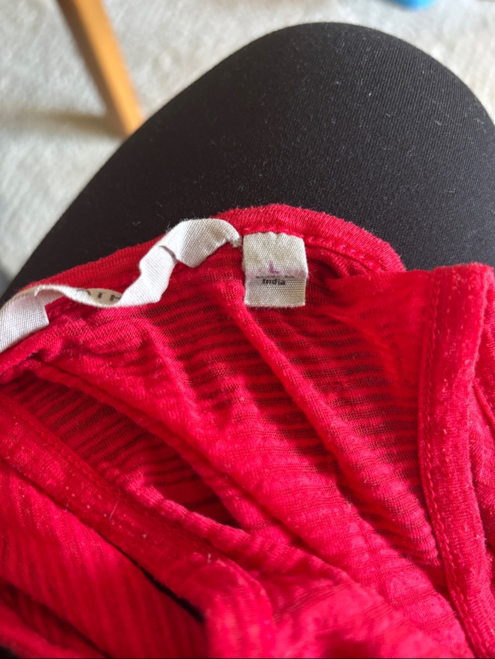 Athleta Red Mesh Racerback Tank - Picture 2 of 4